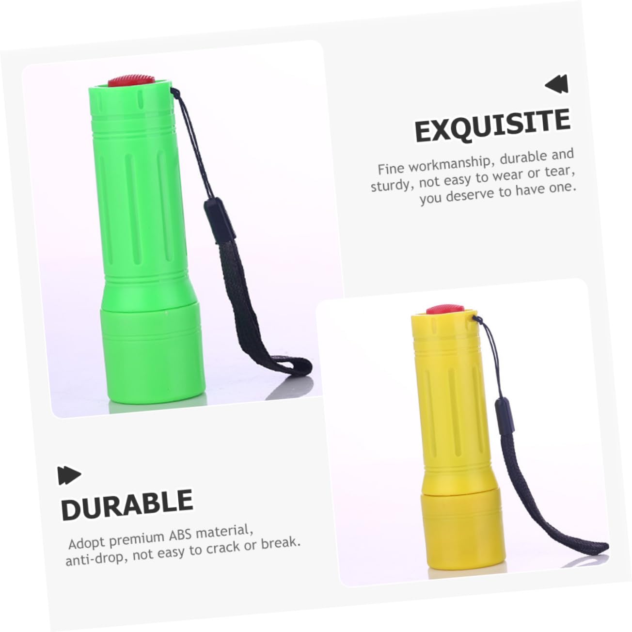 Linterna LED de Mano Mini Linterna para Camping Multicolor Compacta 12 Piezas sin Pilas Cuerda Colgante para Excursiones Uso Doméstico y Actividades al Aire Libre Color Aleatorio
