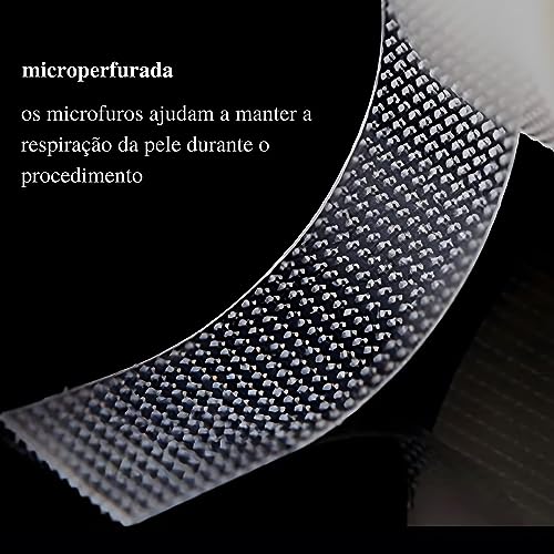 Fita Transpore Transparente Hipoalergênica Microperfurada C/9m