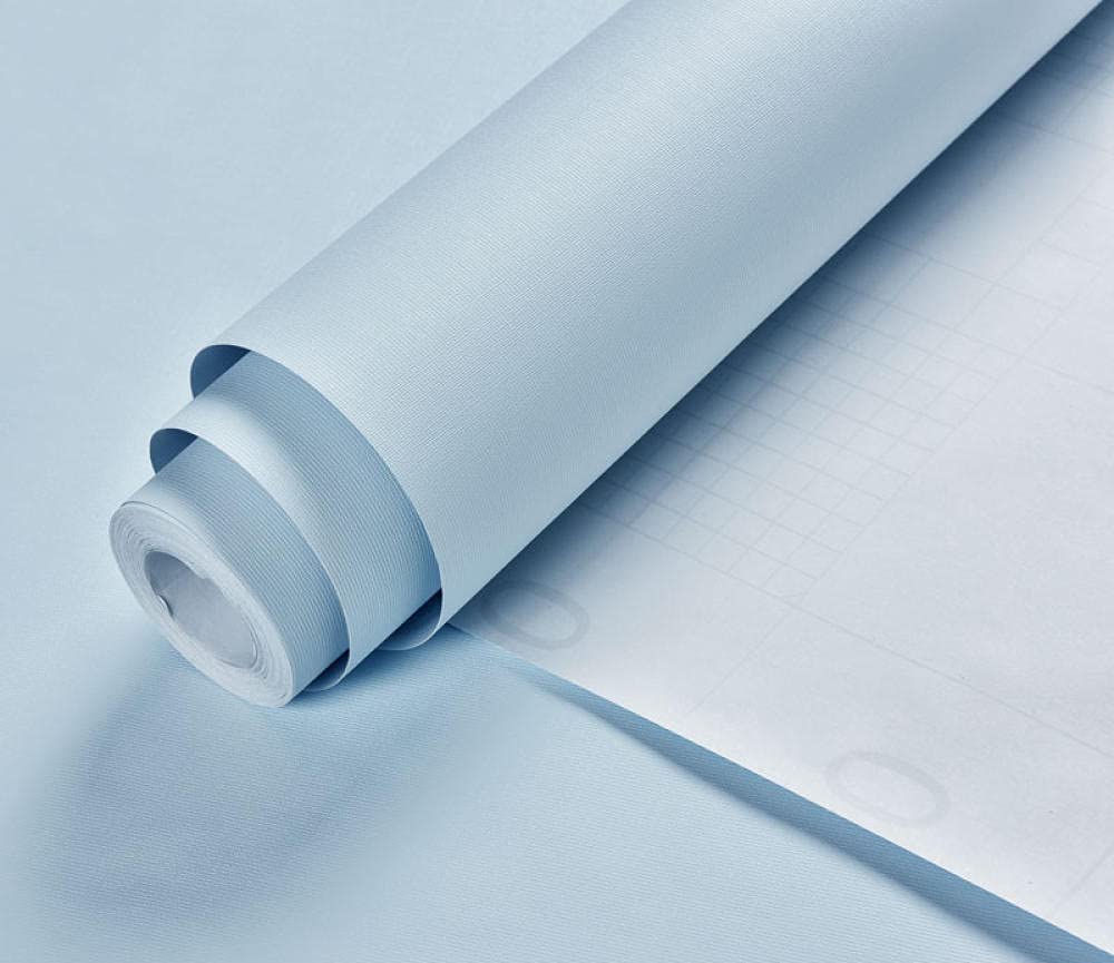 Pellicola autoadesiva in vinile blu per decorare mobili, carta da parati rimovibile opaca, lavabile, per piano di lavoro, armadio, bagno, spessore 50 x 354 cm