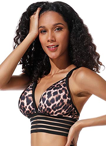 CHICTRY Strass Tanz Top - EIN Schulter Wickeloberteil Mit Glitzer