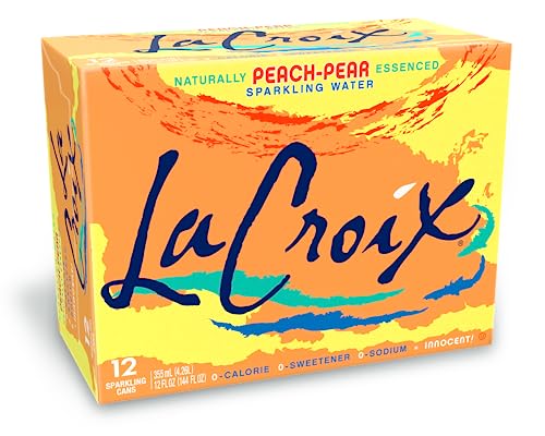 Image of LaCroix Sparkling Water, Peach-Pear, 12 Fl Oz (Pack of 12)