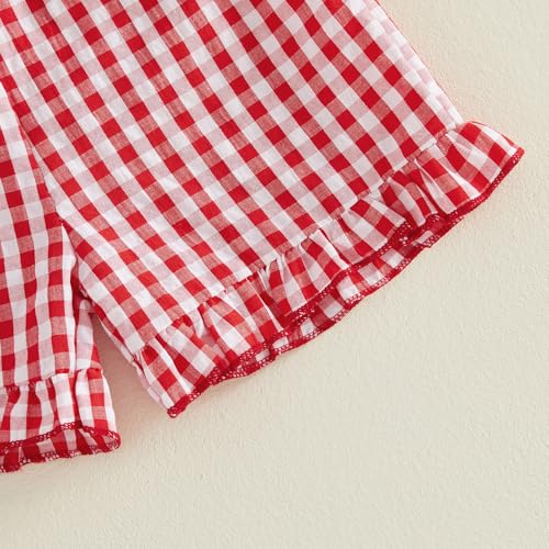 Image of Little Toddler Kids Girl Clothes Set 1-8 Years Summer Outfits Solid Color Tank Tops & Shorts