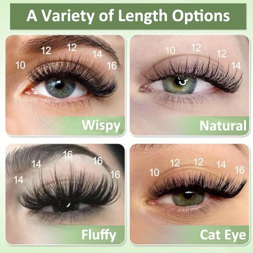 Image of MAYCREATE Lash Clusters Kit Individual Lashes Multi-type Mixed DIY Lash Extensions Kit with Bottom Lashes, 7D Spike Fans, 20D Cluster Lashes for DIY Lash Extensions at Home