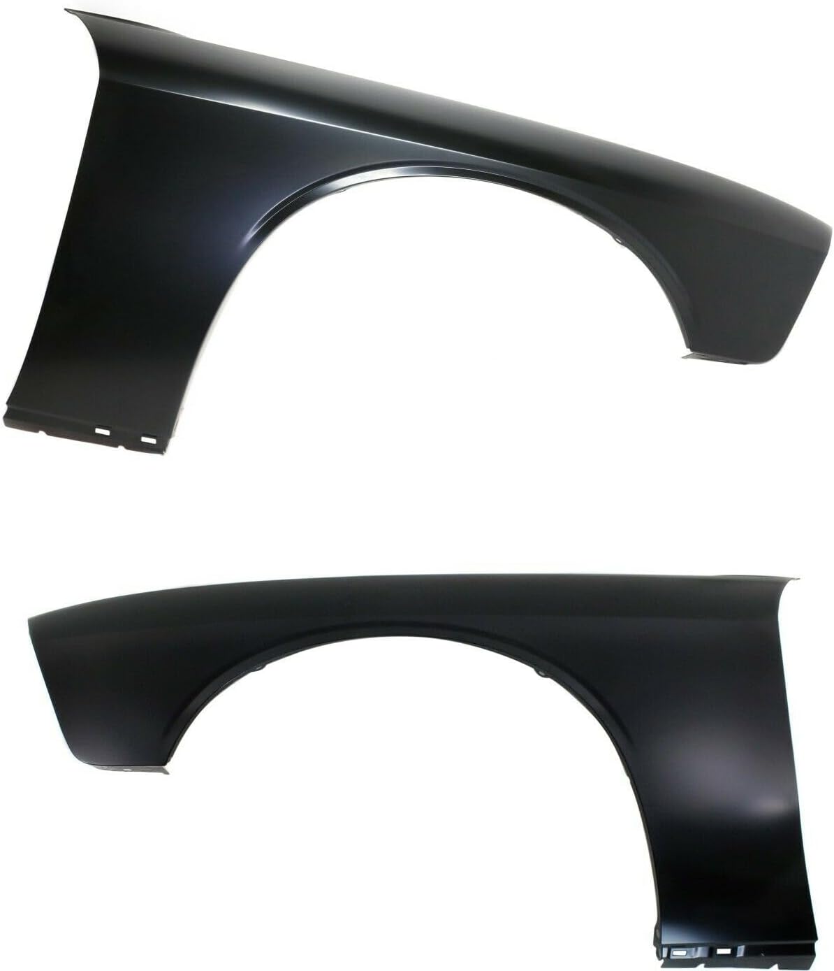 Quarter Panel Pair Front Primed Steel for Dodge Challenger 2008-2017 - Left Driver & Right Passenger Side Body Panel Replacement with Pre-Drilled Mounting Holes