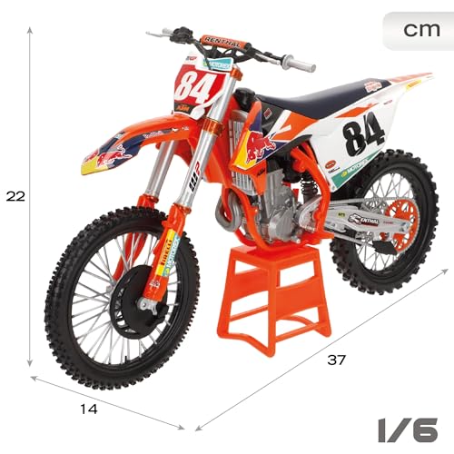 Burago Moto Red Bull KTM Supercross SX450 1:6 miniatura 3