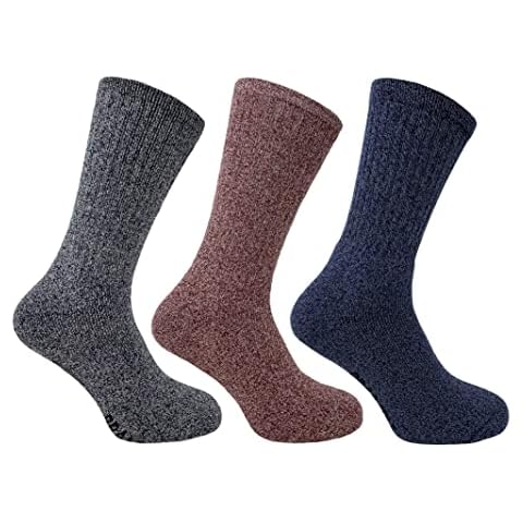 Bramble Mens All Terrain walking socks | 3 Pairs | U.K. Size 6-11 | Multi coloured Outdoor comfort hiking boot socks, walking socks, Boot socks with eco friendly anti-bac, activity socks Cover