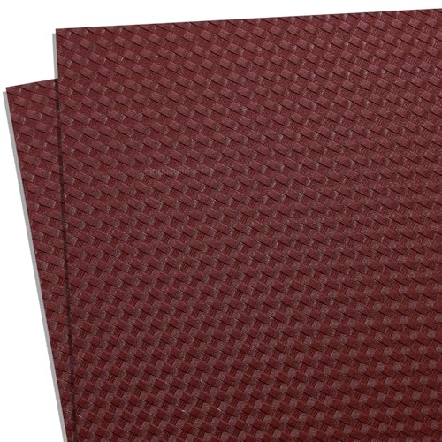 HOLSTEX Thermoform Sheet - (Basketweave Texture) - (.080 Thickness) - (8in x 8in Sheet) - (Chestnut) - (2 Sheets) - for Holster Making, DIY Cosplay, Airsoft Armor