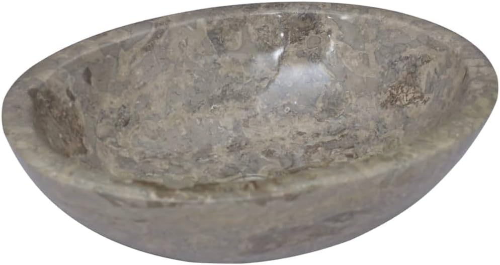 vidaXL - Waschbecken Grau 53x40x15 cm Marmor