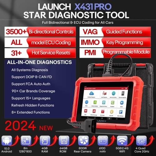 X-431 PRO STAR Sistema Completo Bidirezionale Diagnostico OBD2 Scanner PUÒ FD DoIP 34+ Servizi ECU Codifica X431 Pro Star