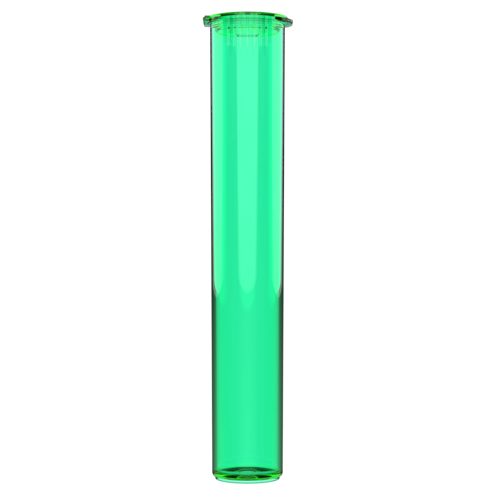 Dragon Chewer 116mm CR Plastic Packaging Pop Top Tubes - Child Resistant Travel Holder Vial Containers - 500 qty (Translucent Green)