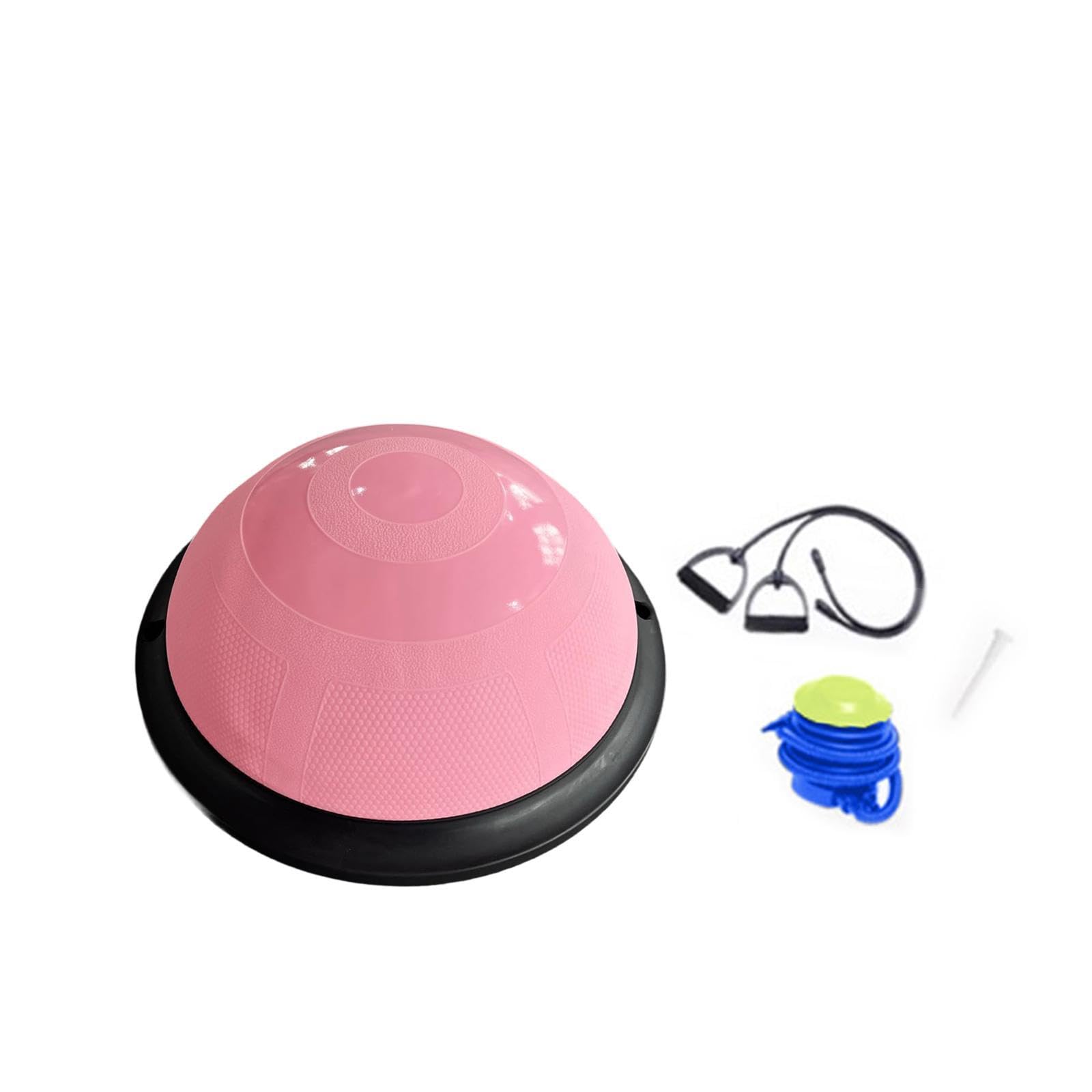 Inflatable Balance Board 18 inch Exercise Workout Ball for Workout Yoga Home Pink | Sporting Goods | Fitness Running & Yoga | Fitness Equipment & Gear | Exercise Balls-image-42
