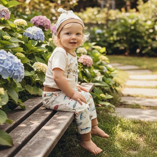 Image of Amnnchya Newborn Baby Boy Clothes Fishing Short Sleeve Romper Shirt Tops Pants Summer Spring Outfits Cute Hat Set