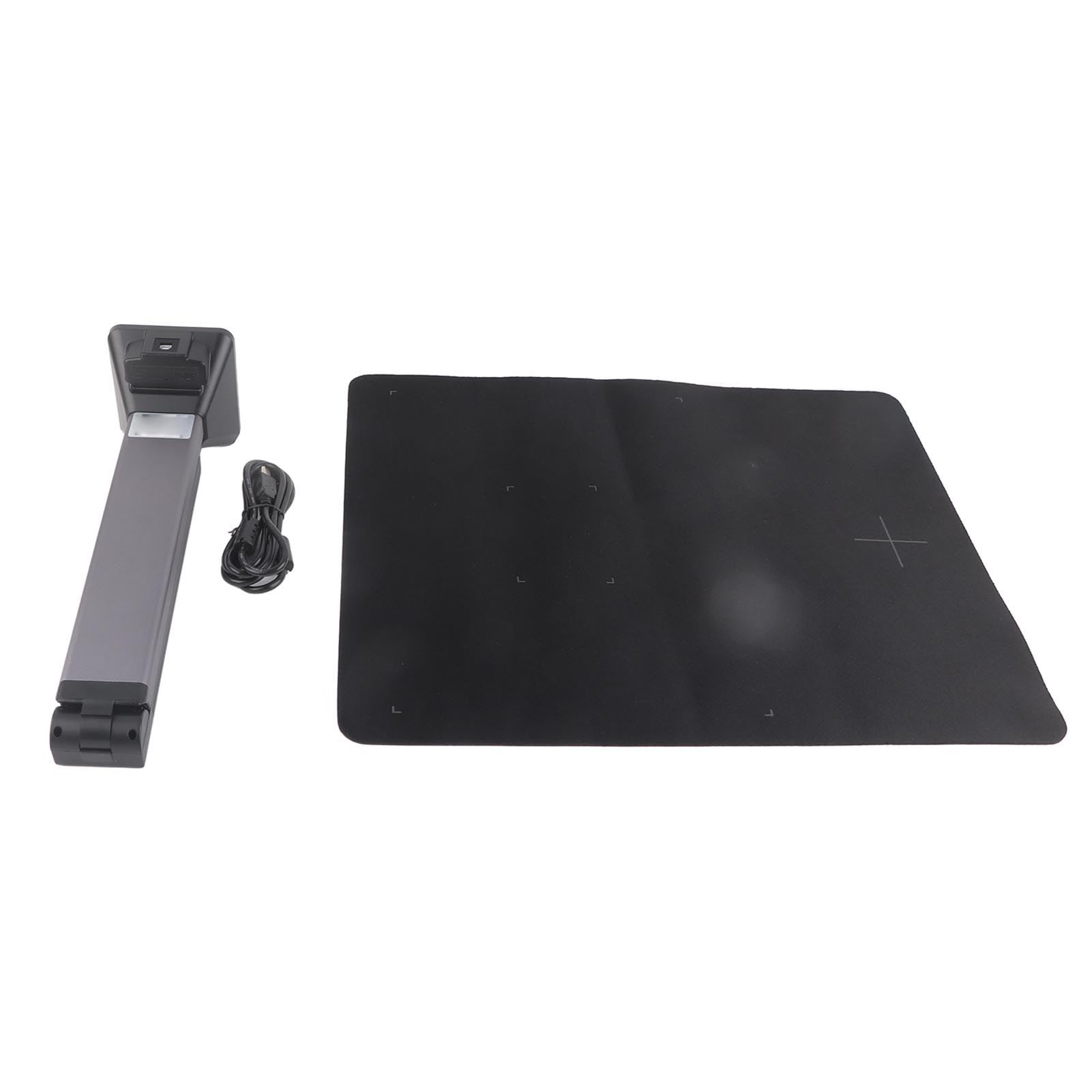 Przenośny Skaner Dokumentów USB o Rozdzielczości 5 MP do Formatu, Składany Skaner Książek i Aparat z Wizualizatorem, z Oświetleniem LED, do Fotoksiążki z Paragonem Biurowym