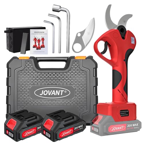 Electric Pruning Shears Cordless, 1.6'(40mm) Cordless Pruner, 2Pcs 2000mAh Battery Operated Pruning...