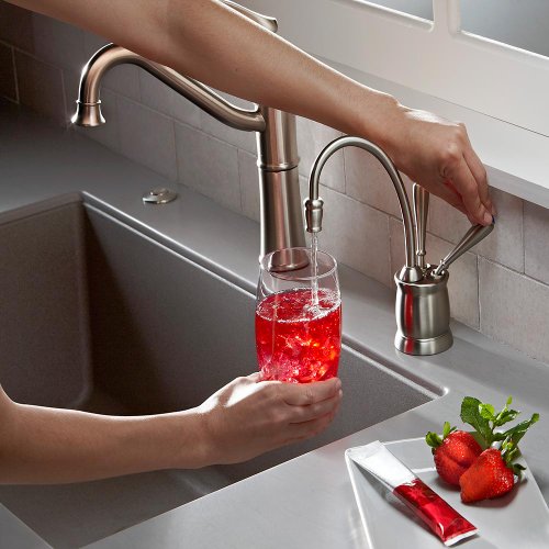 Image of InSinkErator Tuscan Instant Hot and Cold Water Dispenser - Faucet Only, Satin Nickel, F-HC2215SN