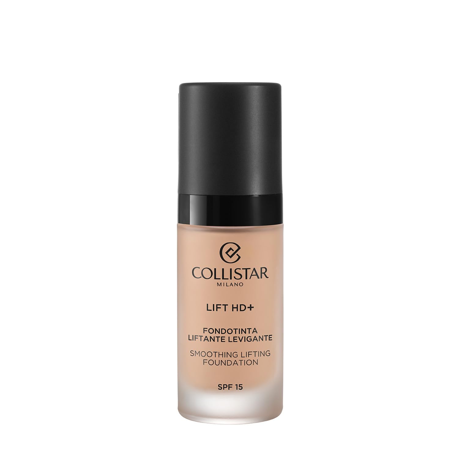 Collistar Lift HD+ Lifting Foundation, Smoothing, SPF15, Instant Lifting Effect, Shiny Satin Finish, Modulable Medium Coverage, Waterproof, No Transfer, No.3N, 30ml