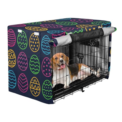 Housse de cage pour chien de taille L lavable avec ouvertures pratiques