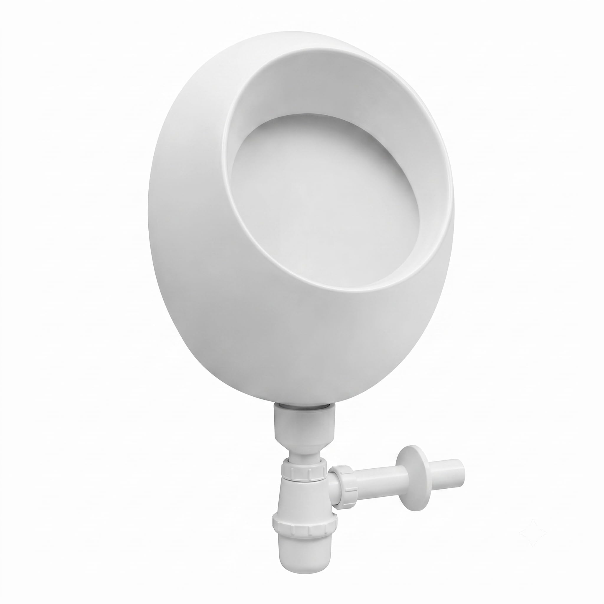 vbchome de Juego: Urinario Entrada Superior Blanco Moderno de Gran Calidad Cerámica pinkelwurst Platillos Vertical PISSOIR Pico + Sifón Botella Sifón a50132