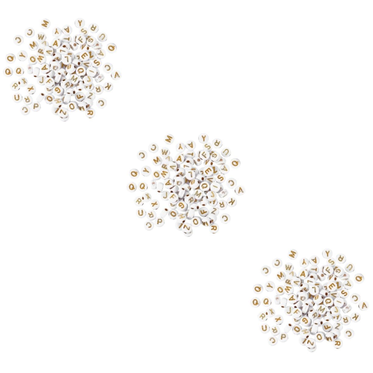 TEHAUX 3000piezas Abalorios De Letras Acrílicas Espaciadores Para Joyería Perfectos Para Pulseras y Collares Diseño Versátil y Práctico