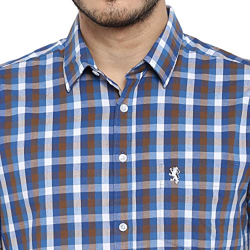 Image of Red Tape Men's Checkered Regular Fit Casual Shirt