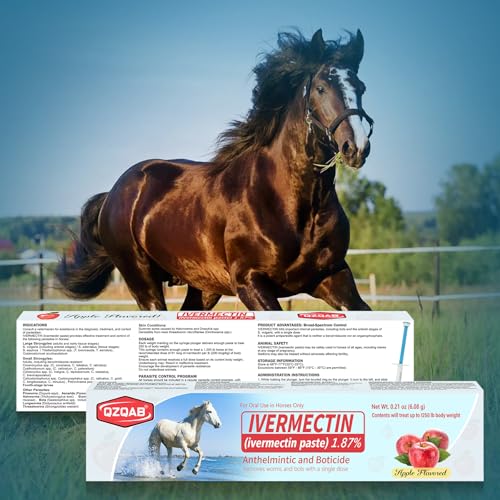 Ivermectin Equine Paste 1.87% – Apple Flavored Oral Dewormer for Horses, 6-Pack - Image 7