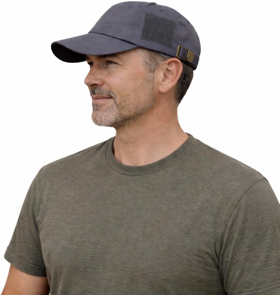 NEW Cochlear Implant Hat, Pocket is Water Resistant, hides Processor. Keeps Processor Protected from Sweat. Charcoal Grey