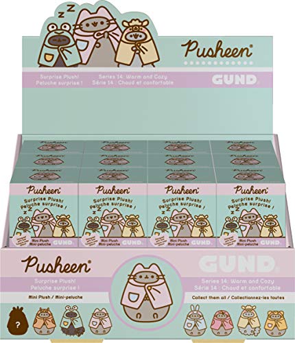 GUND Pusheen Blind Box Series #14: Warm & Cozy Surprise Mystery Plush, 3 