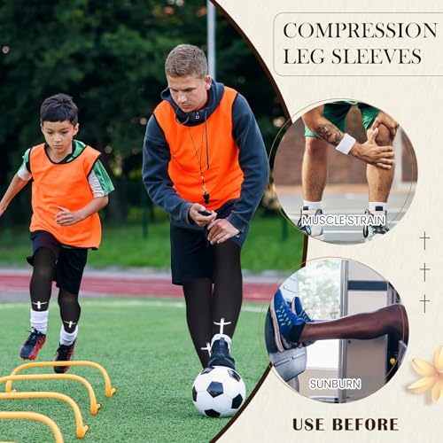 Compression Leg Sleeve Faith Cross Sports Cycling Leg Sleeves Religious Compression Leg Sleeve for Boy Girl Sport4