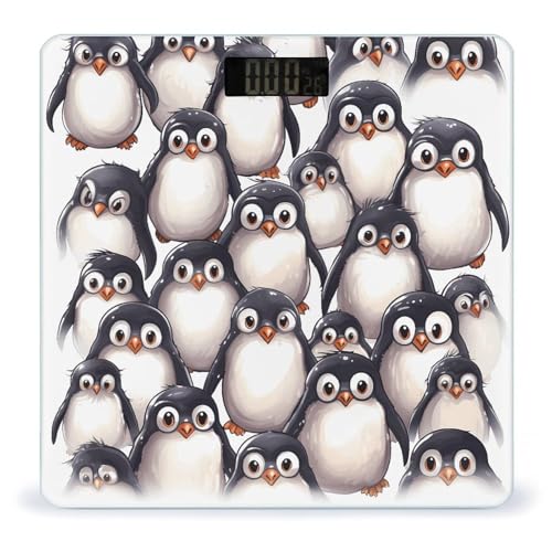 Báscula de baño digital con diseño de pingüinos bebé miniatura 1