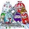 XYHTYBD 38 bolsas de Navidad para regalos, bolsas de regalo de Navidad con cordón y lazos de cinta, sacos de Navidad para regalos de fiesta de Navidad (grande, mediano y pequeño)