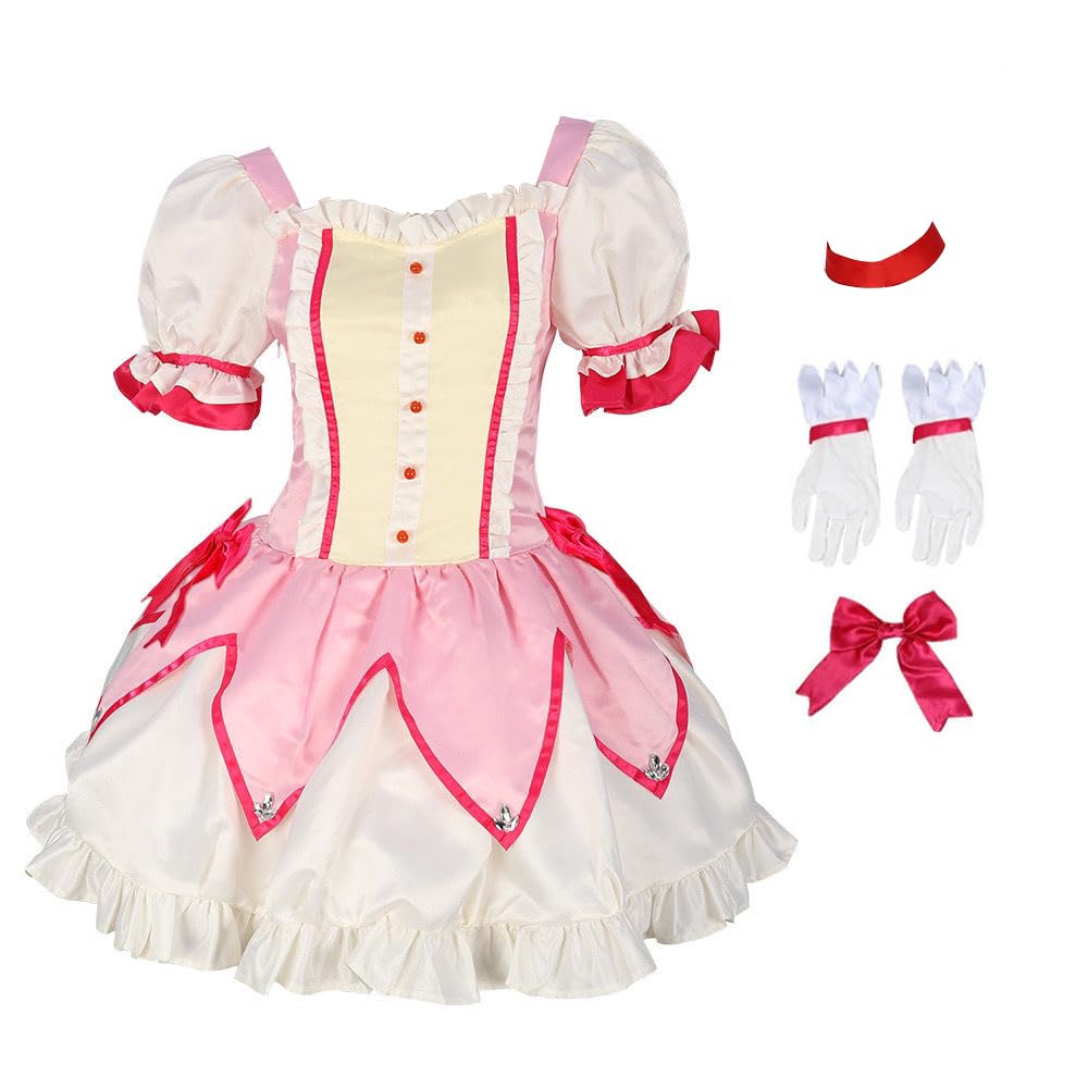 Anjinguang KanameMadoka Cosplay Costume Anime Cosplay Clothing Uniform Full Set Dress Up Halloween Carnival Party Outfit for Women — image 1
