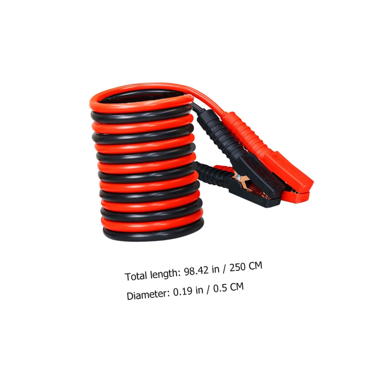 GANAZONO 2.5m Emergency Cable Power Wire Car Battery Ignition Wire Jumper Cable for Heavy Duty Use