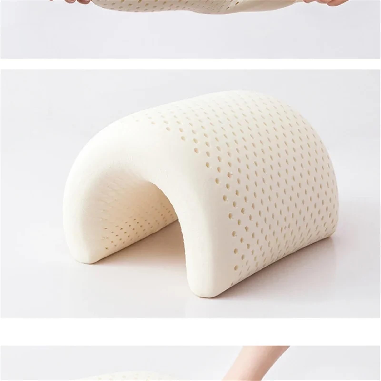 Cuscino in lattice naturale per supporto cervicale classico a reticolo cervicale (60 x 40 x 12) – ideale per un sonno sano e sollievo dal dolore