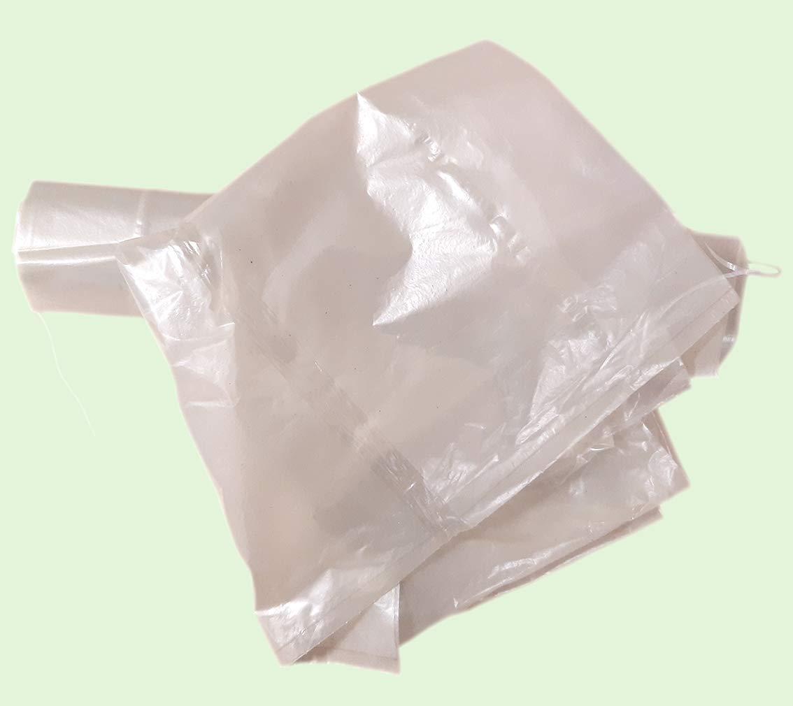 DSTOCK60 – 200 Müllbeutel, Müllsäcke, Mülltüten, transparent, Eco, 130 l