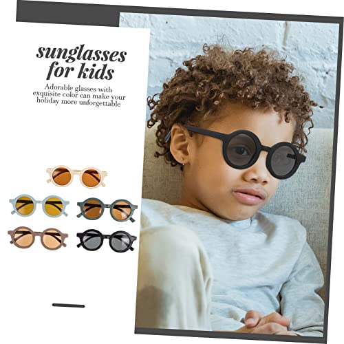 5 Pairs Colorful Frame Sunglasses Candy Color UV Protection Eyewear for Parties Cosplay Outdoor Fun Lightweight Durable Sunglasses for Boys3