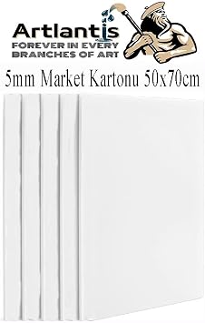 Maket Kartonu Beyaz Fotoblok 5 mm 50x70 cm 5 Adet Hobi Sanat Okul K p kl  Straforlu Maket Kartonu