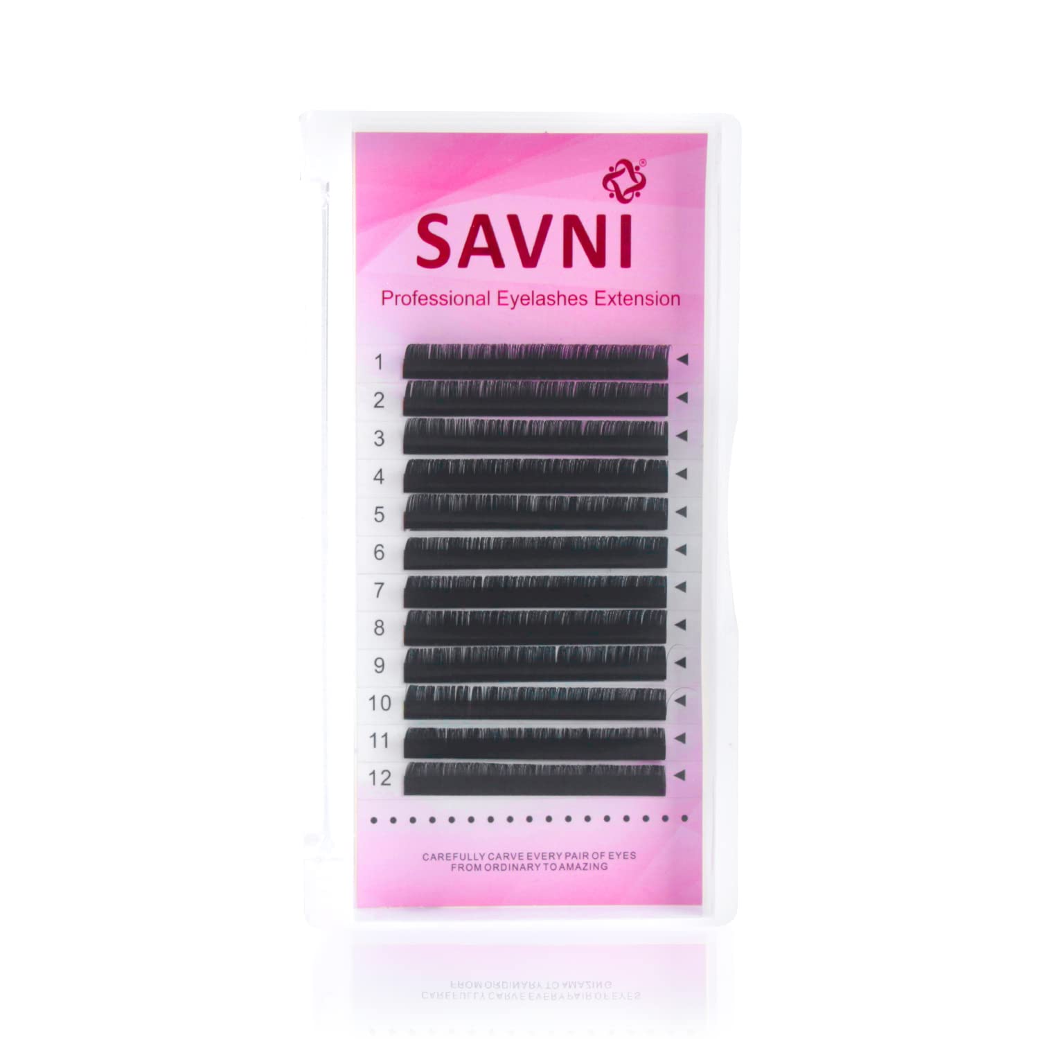Savni Permanent Eyelashes 0.07/D Single Size Eyelash Extension (Black) (10mm)-picture-12