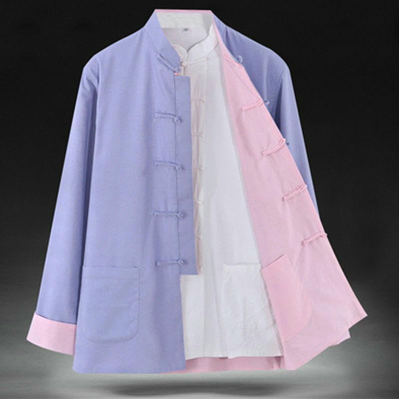 Vêtement zen style chinois femme en coton lin réversible contre le stress et l'inconfort - 6