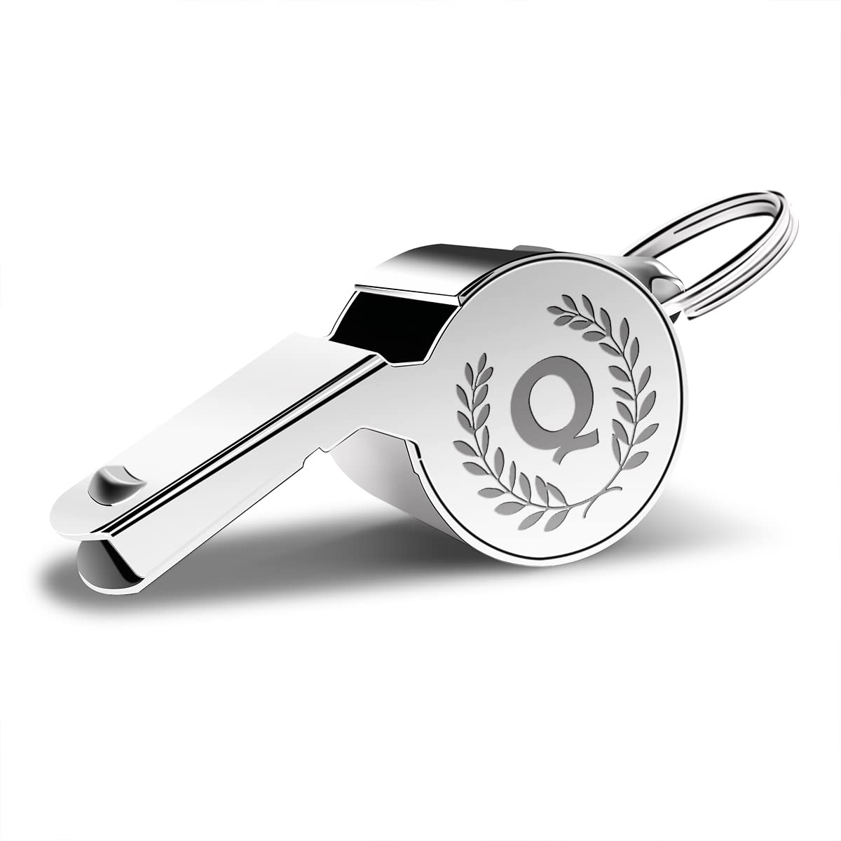 Początkowe prezenty dla trenerów, gwizdek dla trenerów, prezent z gwizdkiem, prezent dla trenera z podziękowaniem, spersonalizowany monogram gwizdek dla trenerów ze smyczą dla mężczyzn kobiet nauczycieli sędziowie szkoła sport na zewnątrz, litera Q