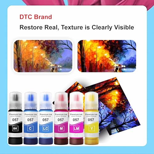Image of Duplex DTC Refill Ink 057 Compatible with Epson L8050, L18050, L8150W Printer (057 Cyan Ink 1 Pcs)