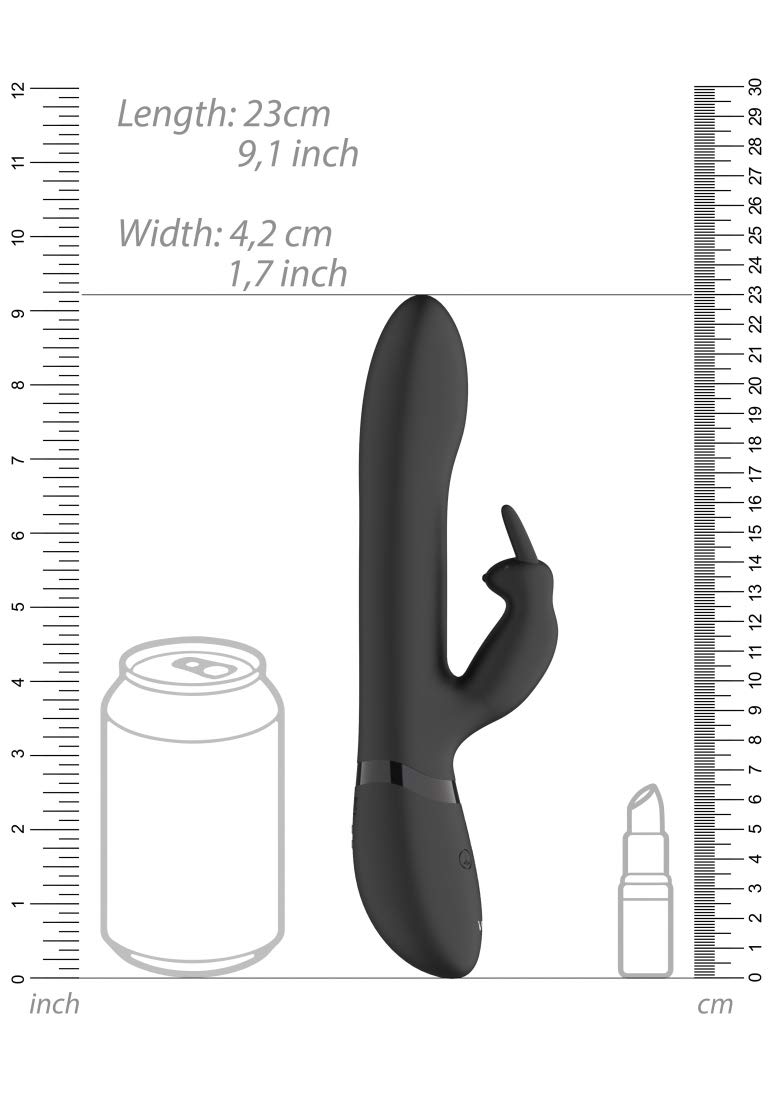Shots VIVE - Amoris Stimulating Beads Rabbit - Black
