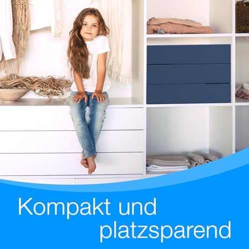 4. Bild von ELONEO Klappmatratze, Gästematratze, 3-teilige Faltmatratze, Schaumstoff extra dick (15cm), waschbar, Bandscheibenwürfel, klappbar, Faltbare Matratze, Erwachsene (Blau, 75 x 195 x 15 cm) 75 x 195 x 15 cm