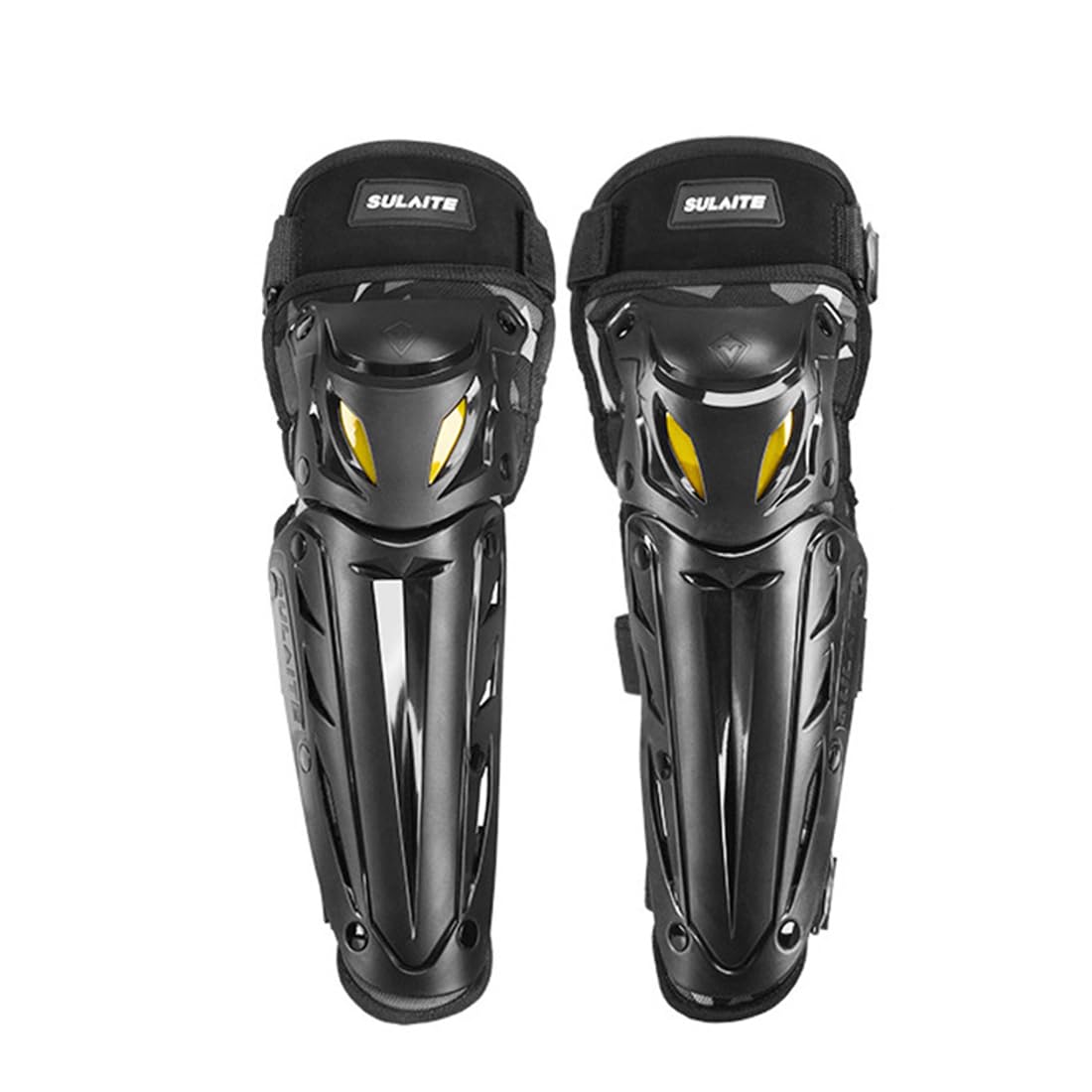 4 Pièces Moto Genouillères Protège Tibias Kit de Course Motocross Ajustable Camouflage Motocyclette Protège Équipement pour le Coude