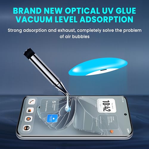 Image of FIRST MART Tempered Glass for Tecno Pova Curve 2With UV Installation Kit | Military-Grade Gorilla Screen Protector and Cable Guard | Edge to Edge Coverage | Crystal Clear