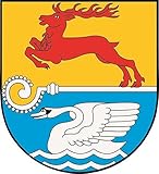 KFZ Hochleistungsfolie! U24 Aufkleber Bad Doberan Wappen Autoaufkleber Sticker Konturschnitt