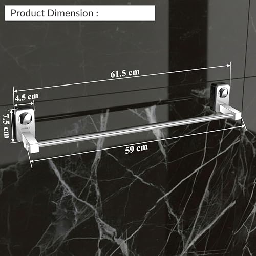 Image of Plantex (Primax) Metro Stainless Steel Towel Hanger for Bathroom /Towel Rod /Bar /Towel Stand /Bathroom Accessories(2 feet Long)