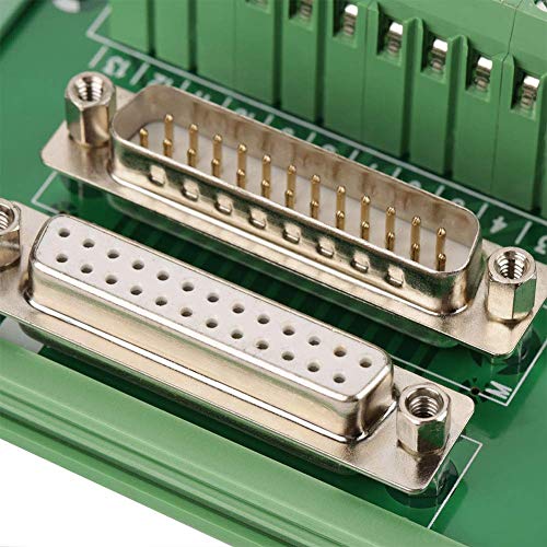 Connecteur DB25 D-Sub Bornier male et femelle Montage sur bornier sur module d'interface rail DIN