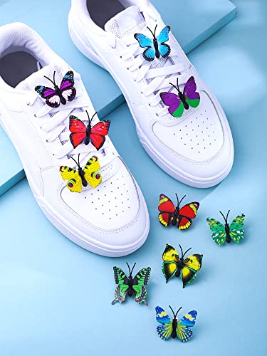 Butterfly Shoe Charms 8-Pack Sneakers Decoration Accessories
