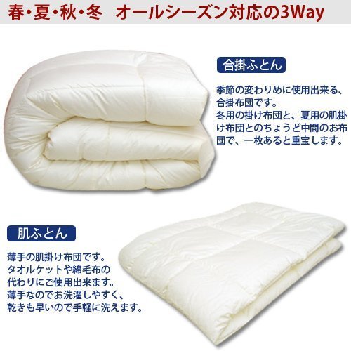 Amazon｜洗える2枚合せ掛布団 ジュニア 130×180cm オールシーズン