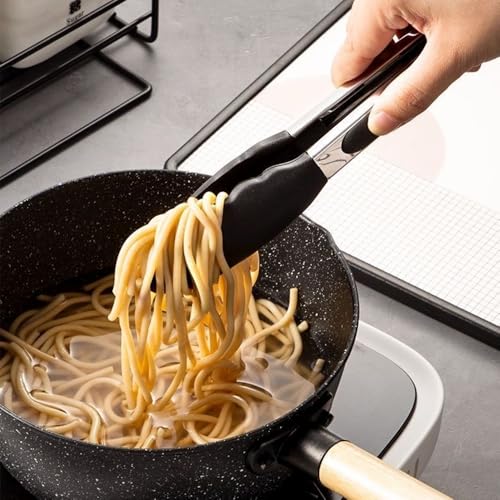 Armo® Stainless Steel Kitchen Tongs Locking Metal Food Tongs 9 INCH & 12 INCH BBQ Air Fryer Salad Pasta Kitchen Tongs Pack of 2 - Image 5